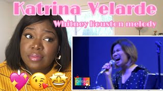 First reaction Katrina Velarde  Whitney Houston Medley live vocalqueen [upl. by Bleier]