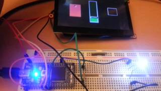 Led flashing with control from a touch screen [upl. by Bikales]