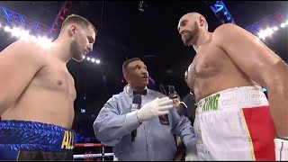 Tyson Fury gets nasty gash in win over Otto Wallin  Fight Highlights [upl. by Anelrahs221]