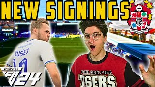 Our First Signings FC24 RTG Modded Career Mode [upl. by Nnayelhsa211]