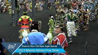 Shawna Olson Old Style Jingle Special Part 1  2023 Manito Ahbee Pow Wow  Powwowscom [upl. by Anytsirhc336]