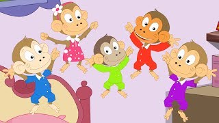 5 Little Monkeys Nursery Rhyme [upl. by Arlyn500]