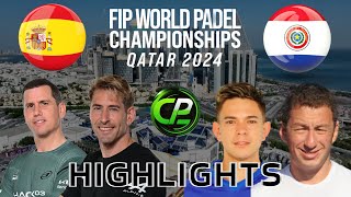 PAQUITO amp RUIZ VS MILTOS amp POPOVICH  GROUPS  FIP WORLD PADEL CHAMPIONSHIPS 2024  HIGHLIGHTS [upl. by Ellinet]