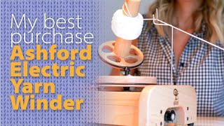 The best invention for yarn lovers  ASHFORD ELECTRIC YARN WINDER review and demo video [upl. by Idleman]