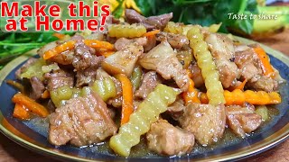 Ang sarap❗ Easy Pork Recipe idea💯✅ How to Make Delicious Pork Guisado Best Pork Guisado Method [upl. by Tiana]