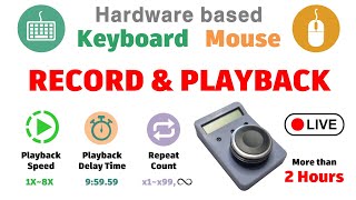 Keyboard Mouse Record amp Playback Demonstration Support English amp Korean Captions [upl. by Llorrad]