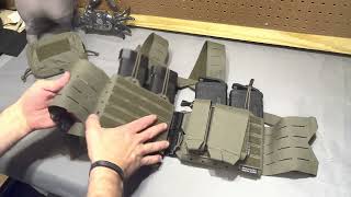 Head On Tactical Split Front Chest Rig with Pistol and UtilityGP Pouch [upl. by Nored]