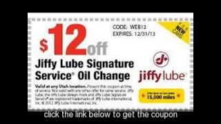 Places to find free and printable Jiffy Lube Oil Change Coupons Online [upl. by Portuna]