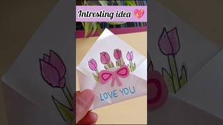 Cute idea 💖 bff bffcard shorts easycardmaking cuteideas cutecard cute bestfriend cards [upl. by Lraep]