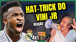 VINÍCIUS JR DESTRUIU O BARCELONA E LEVOU OS ESPANHÓIS A LOUCURA [upl. by Borlase551]