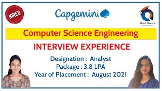 Capgemini Interview Experience  2021  CSE Student interviewexperience freshers capgemini [upl. by Rozanna]