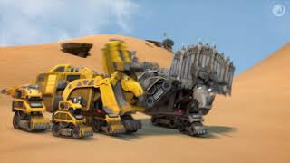 Carrera superveloz  DINOTRUX SUPERCARGADOS [upl. by Krishnah]