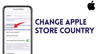 How To Change App Store CountryRegion In iPhone Or iPad 2024  App Store Country Change [upl. by Thom]