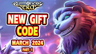 Summoners Era New Gift Code  Summoners Era New Gift Code March 2024 Part1 [upl. by Akinit]