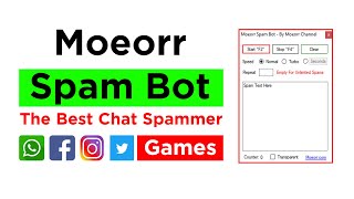 Free Download Spam Bot Games Spammer  Chat Spammer 2020  Moeorr Spam Bot [upl. by Ydne827]