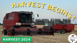 HARVEST FINALLY BEGINS 200 ACRES TO COMBINE [upl. by Issirk]