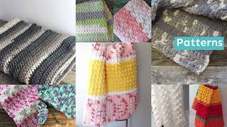 50 Free Bulky Yarn Crochet Blanket Patterns to Make [upl. by Shirline]