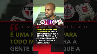 Lucas relembrou eliminação na Libertadores após vitória do São Paulo contra o Corinthians shorts [upl. by Rior]