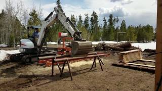 WoodMizer LT15 Sawmill Set Up [upl. by Lamson868]