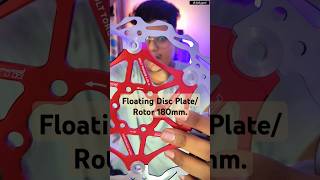 Floating disc rotor 180mmstuntviralvideo viralshortviralshortsmtbcyclestuntcycling mtbcycle [upl. by Nyliac78]