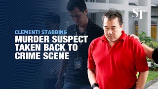 Murder suspect in Clementi stabbing taken back to crime scene [upl. by Reprah542]