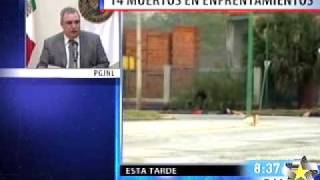 Rueda de prensa de balacera en Juárez NL [upl. by Atinaj]