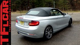 2015 BMW 228i Convertible Rainy Quick Drive Review [upl. by Natsirc551]