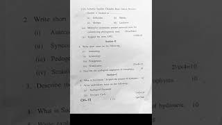 Bsc 1st Year Botany  BOTA 102  Question Paper  2023  Plant Ecology and Taxonomy [upl. by Ahseeyt]