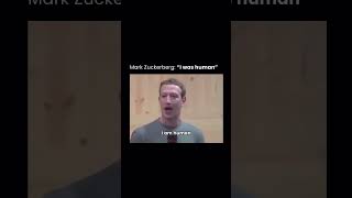 Mark Zuckerberg quotI was human oncequot [upl. by Parsifal298]