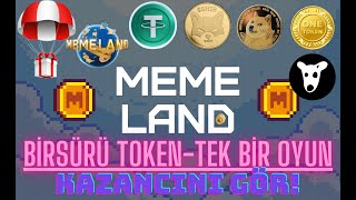 MEMELAND Tek bir oyun Bir Sürü Token  Kazanç Hesaplama Son Durum  airdrop memeland claim usdt [upl. by Anna]