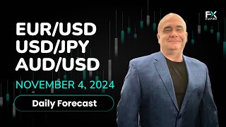 EURUSD USDJPY AUDUSD Price Forecast Today Euro Yen Dollar Technical Analysis November 04 [upl. by Nnylak]