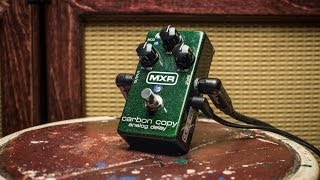 MXR M169 Carbon Copy Delay Pedal  Reverb Demo Video [upl. by Harry]