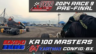 OVKA 2024  Race 9  PreFinal  GampJ Kartway BX  KA100 Masters  Bokeno Racing  Ethan Onboard [upl. by Neroc]