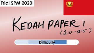 Add Maths  Trial SPM 2023  Kedah Paper 1 Part 2 [upl. by Kreit593]