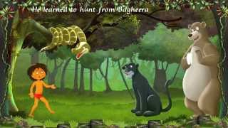 Jungle Book An interactive story book for childern in english [upl. by Aidekal]