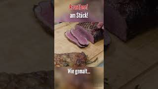 So sollte Roastbeef am Stück aussehen Rumpsteaks runterschneiden und servieren Klassisch einfach [upl. by Armstrong]