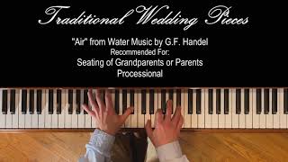 Air from Water Music Piano Solo by GF Handel [upl. by Notnerb]