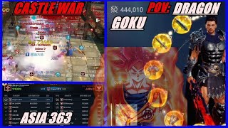 HOF DRAGON GOKU 444K NA BATALHA DE CASTELO DO ASIA 363 HOF VS PHADTM  MIR4 [upl. by Healion]