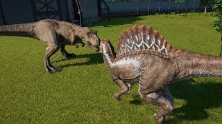 SpinosaurusModified VS All Carnivores  Jurassic World Evolution [upl. by Svetlana]