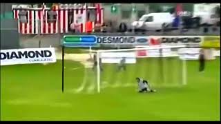 FLUKEY KEVIN DEERY WINNING GOAL FOR DERRY CITY V SKONTO RIGA  2009 EUROPA LEAGUE QUALIFIER [upl. by Maxim]