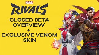 Marvel Rivals BETA OVERVIEW  FIRST Look at Venom Skin [upl. by Stearne]