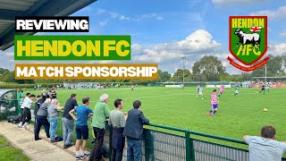 Hendon FC hospitality review  Match Sponsorship  The Padded Seat [upl. by Mollee]