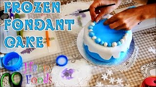 How to make a Disney Frozen Fondant Icing Cake [upl. by Jenilee]