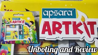 Unboxing of Apsra Art kit 🎨  150   Review  Art Creation Kaif [upl. by Winne257]