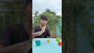 The reaction between vinegar acetic acid and baking soda 🎈shorts experiment ￼ [upl. by Philippine]