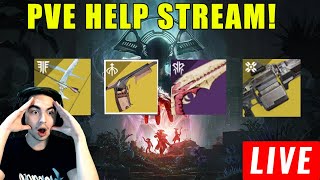 LIVE  DESTINY 2 HELP STREAM BURIED BLOODLINE ZAOULIS BANE WISHENDER  XENOPHAGE  MORE [upl. by Dotty]