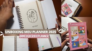 UNBOXING PLANNER 2025 Meu Querido Planner com um FINANCEIRO PERFEITO [upl. by Mehs]