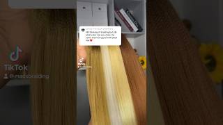 DIY BROWN SKIN CUSTOM BRAIDING COLOR BLEND diy viralhair blondehair brownskin asmr asmrvideo [upl. by Thorndike]