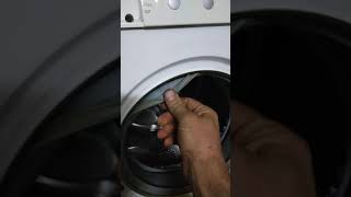 Bosch varioPerfect washing machine how to take off the front cover if you have the magic screw [upl. by Akienahs]