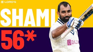 Sensational Shami Hits Unbeaten HalfCentury at Lords  England v India 2021 [upl. by Cedric915]